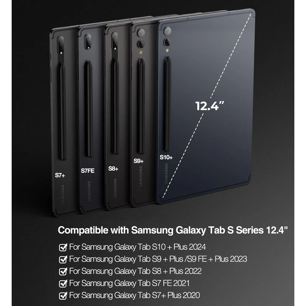 Dexnor Samsung Galaxy Tab S7 S8 S9 S10 Plus 12.4 Keyboard Case Backlit